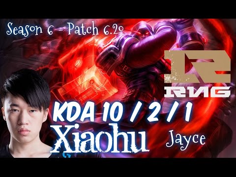 RNG Xiaohu JAYCE vs FIORA Top - Patch 6.20 NA Ranked | League of Legends