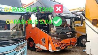Azki asik bermain di garasi BUS SJM