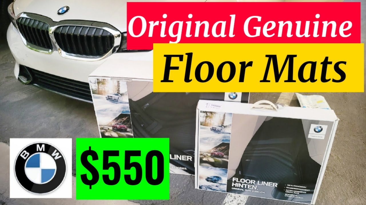 Watch video BMW Factory Genuine all weather floor mats | Front Back Trunk Now BMW Factory Genuine all weather floor mats | Front Back Trunk