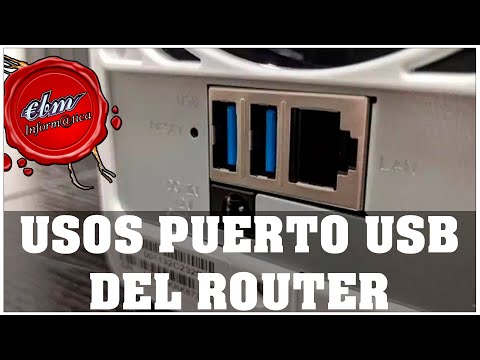 ¿Para qué se puede usar el puerto USB del router?