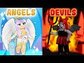 ANGELS Vs DEVILS Obby With Moody Roblox