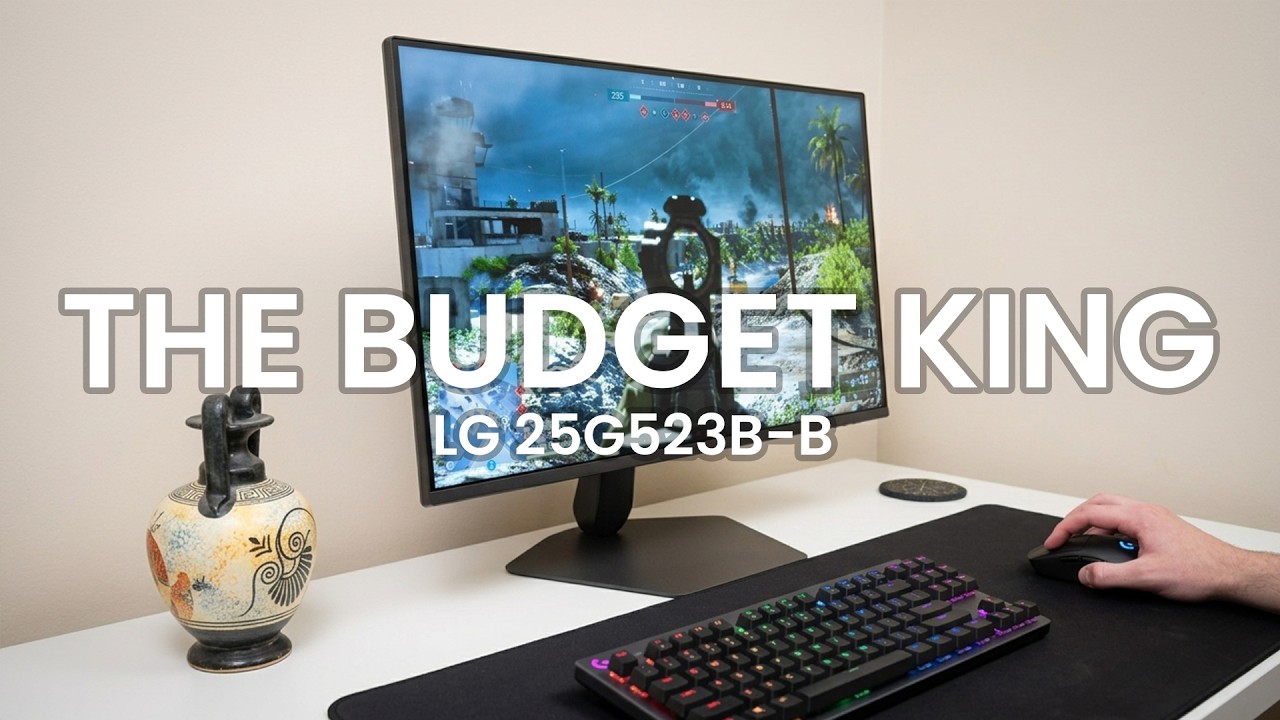 Miniatura da avaliação em vídeo de Monitor LG UltraGear 25G523B - IPS 25" 200Hz G-SYNC