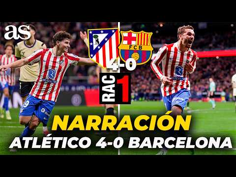 La NARRACIÓN de RAC-1 del ATLÉTICO DE MADRID 4-0 FC BARCELONA | Copa del Rey