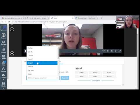 Closed Captions in Canvas Part 1