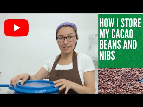 How I store cacao beans and nibs at my chocolate factory