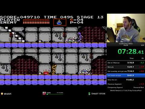 Castlevania NES 11:42 speedrun