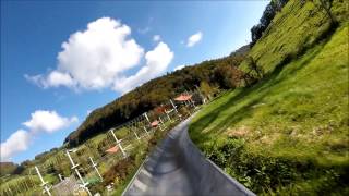 preview picture of video ''Solarbob' Alpine Slide - Langenbruck (no brakes run)'