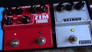 Video thumbnail for Effect Pedal Demo featuring FOXROX ZIM, Red Octave, Brown Muff, Octron and AquaVibe by Jim Deecken