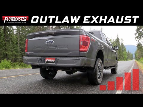 2021 Ford F-150 2 7T, 3.5T & 5.0L - Flowmaster Outlaw Exhaust - 817981