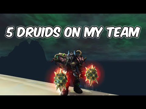 5 DRUIDS ON MY TEAM - Fury Warrior PvP - WoW BFA 8.3