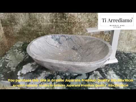 %lavabo da appoggio da bagno o cucina in marmo pietra o granito%