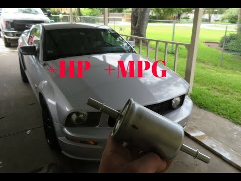 HOW TO REPLACE A FUEL FILTER ON A 05-09 MUSTANG GT!! ***( MORE MPG AND HP)