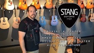 Video thumbnail for Unboxing a new Fender 10 for '15 Double-Cut Telecaster by Stang Guitars