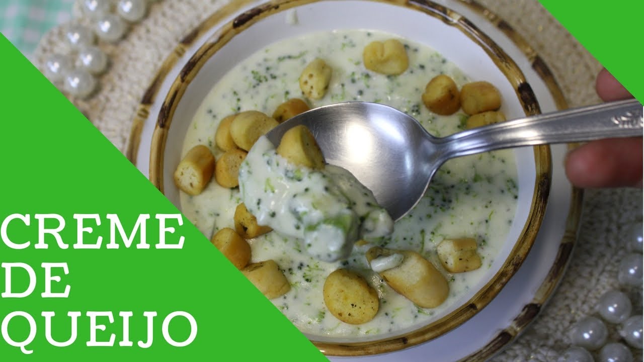 CREME DE QUEIJO COM BRÓCOLIS MUITO FÁCIL