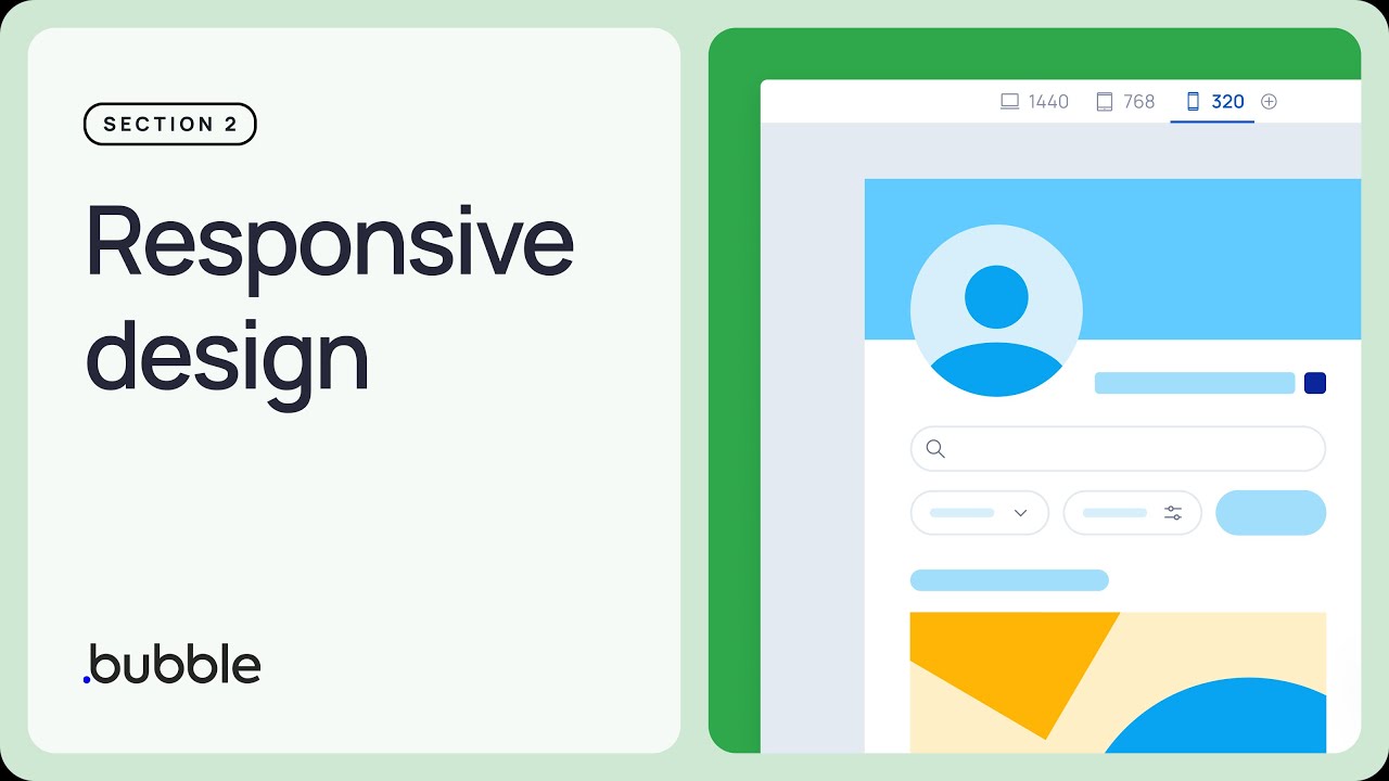 Responsive design: Getting started with Bubble (Lesson 2.6)