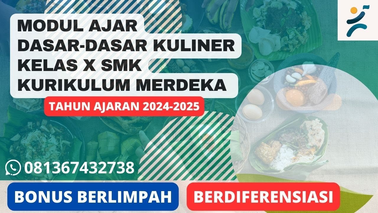 modul ajar dasar dasar kuliner kelas 10 kurikulum merdeka Terbaru