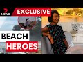 Meet the couple who charged in to save a shark attack victim | 7NEWS