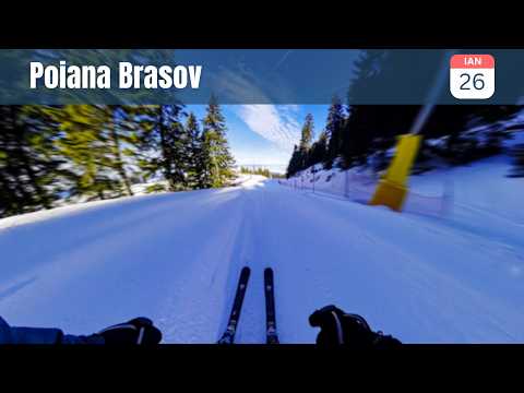 Ski Poiana Brasov | Coborare pe Partiile Doamnei, Sulinar Pana la Gondola