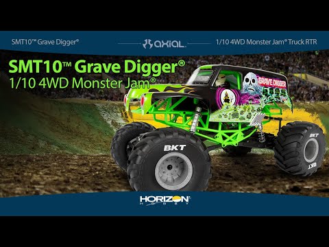Axial® SMT10™ Grave Digger® 1/10 4WD Monster Jam® Truck RTR