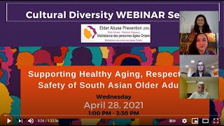 Supporting Healthy Aging in South Asian Older Adults