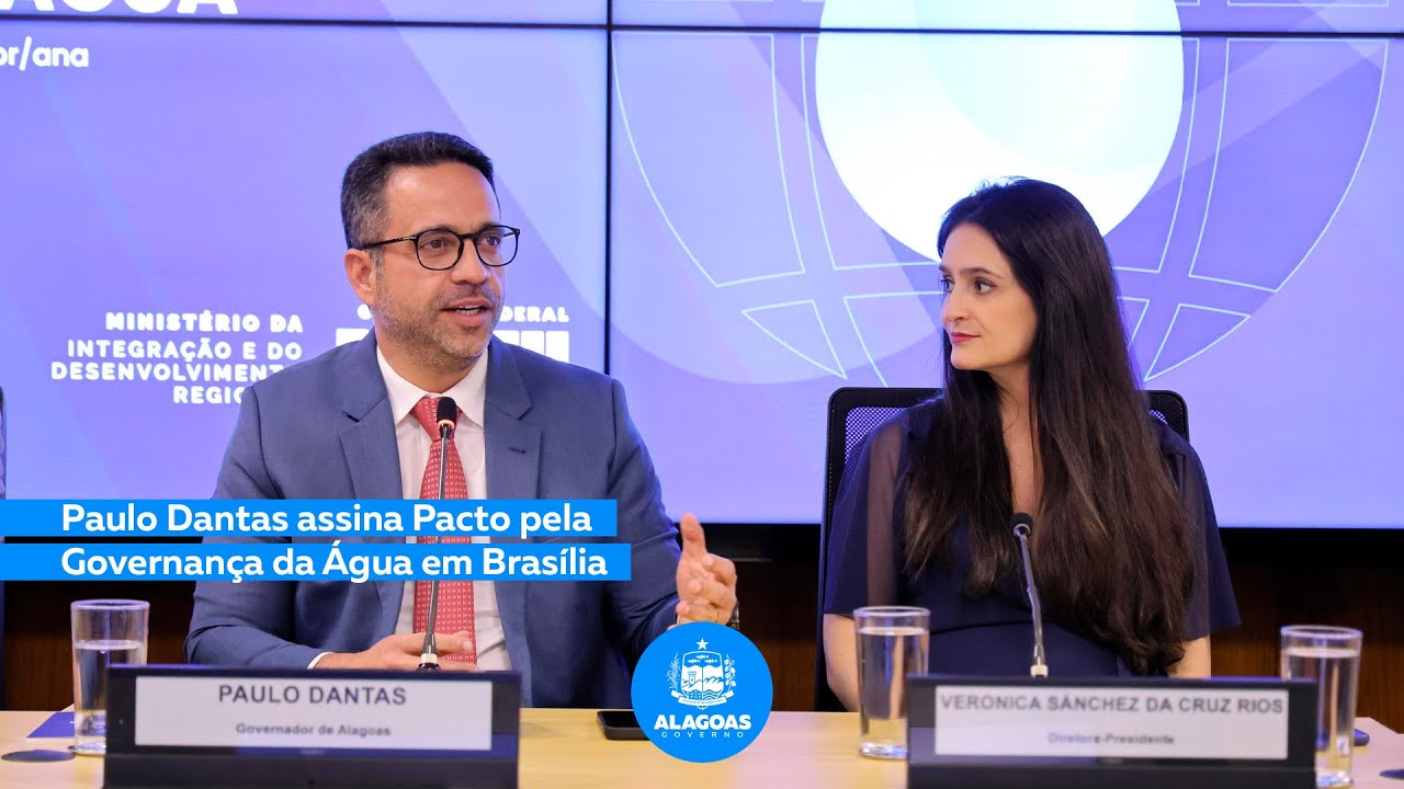 Governador Paulo assina pacto pela Governança de Água em Brasília