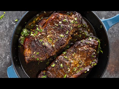 Pan-Seared Steak with Garlic Butter