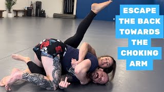 ESCAPING BACK CONTROL BY BEATING THE TOP HOOK!