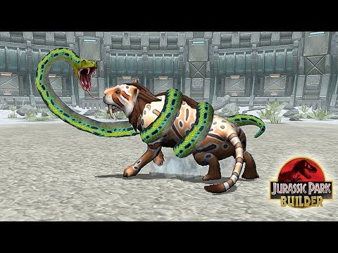 SMILODON VS TITANOBOA - GLACIER  TOURNAMENT || JURASSIC PARK BUILDER