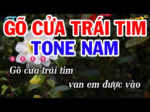 Karaoke Gõ Cửa Trái Tim Tone Nam ( Rê Thứ ) Nhạc Sống Tuấn Cò