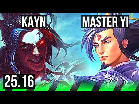 KAYN vs MASTER YI (JGL) | 7/2/8 | EUW Master | 25.16