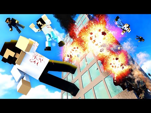 BLOWING UP Skyscraper Filled with RAGDOLLS (Teardown Mods)