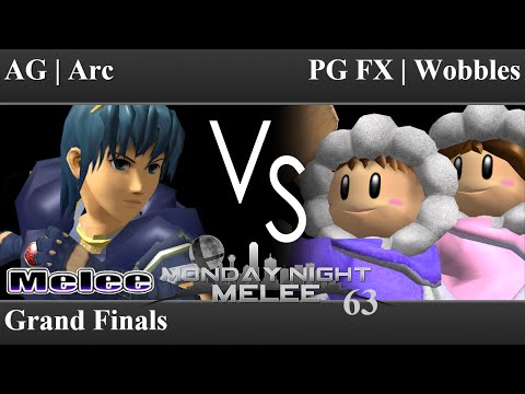 MNM 63 Melee - AG | Arc (Marth) vs PG FX | Wobbles (ICs) - Grand Finals