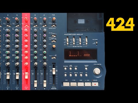 DEAD CHANNEL ON A TASCAM 424 MKIII 4-TRACK CASSETTE RECORDER | 424recording.com