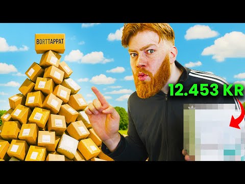 VI KÖPTE BORTTAPPADE PAKET FÖR 15 000 KRONOR!