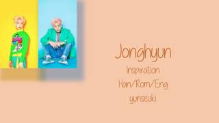 Jonghyun - Inspiration [Han/Rom/Eng] Lyrics (RIP Jonghyun)