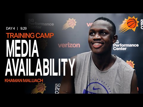Khaman Maluach Media Availability | Phoenix Suns Training Camp Day 4
