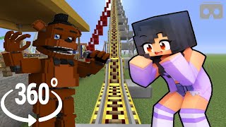 APHMAU saving friends from FREDDY - Roller Coaster Minecraft 360°
