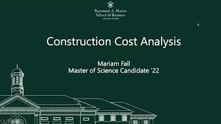 Construction Cost Analysis