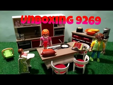 Playmobil- Unboxing- 9269 Die große Familienküche 🍴-Deutsch