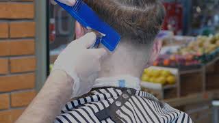 fryzura Skin Fade i stylizacja brody