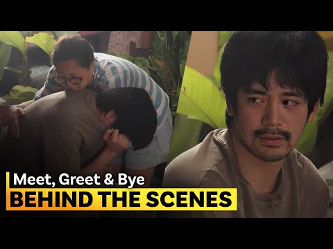 Direk Cathy comforts Joshua during an emotional scene | Behind the Scenes | 'Meet, Greet & Bye'