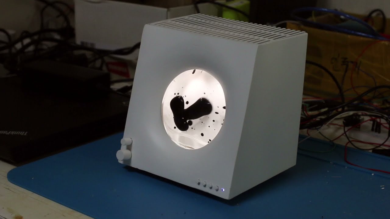 ferrofluid display cell bluetooth speaker - YouTube