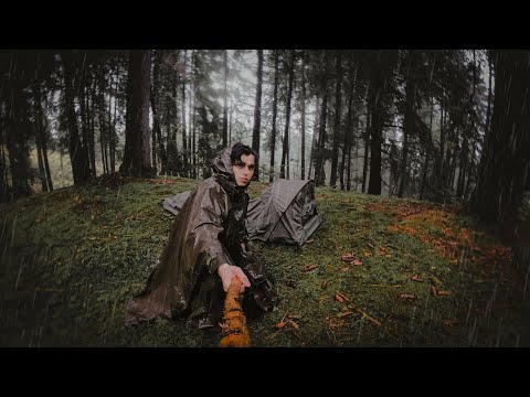 BEI DAUERREGEN IM MILITÄRZELT 🌧 - Carinthia Observer Plus | Selbstexperiment | Biwak | Defence 4