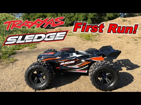 Traxxas Sledge First Run!
