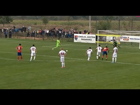 Portarul Comunei Recea, Alin Bota, a ratat un penalty în meciul contra Rapidului, din Liga a 2-a