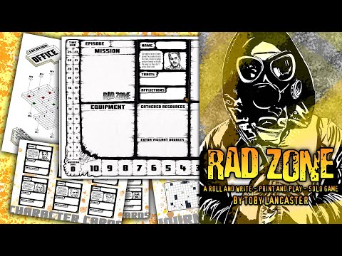 Rad Zone Game Sheets