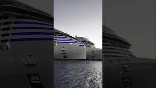 MSC WORLD AMERICA AND GRANDIOSA IN PUERTO RICO🇵🇷  #cruiseship #msc