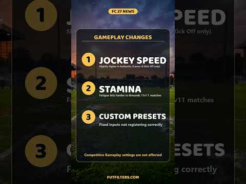 EA FC 27 Version 1.0.1 Update: Every Fix Explainedvideo by futfilters.com #FC27 #EAFC27 #FUT