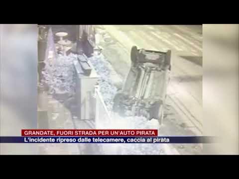 Etg - Grandate, si ribalta nella notte, ferito un 23enne. Caccia a un’auto pirata