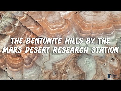 The Bentonite Hills by The Mars Desert Research Station Near Hanksville, Utah